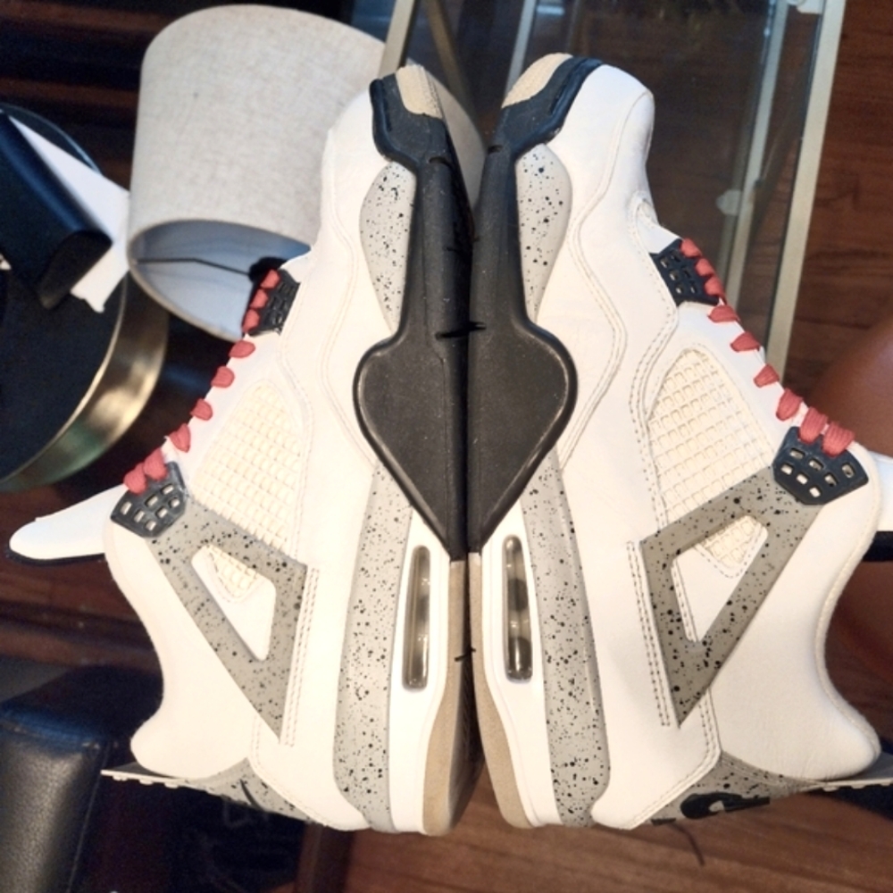 Jordan White and Black Sneakers with Modern Design